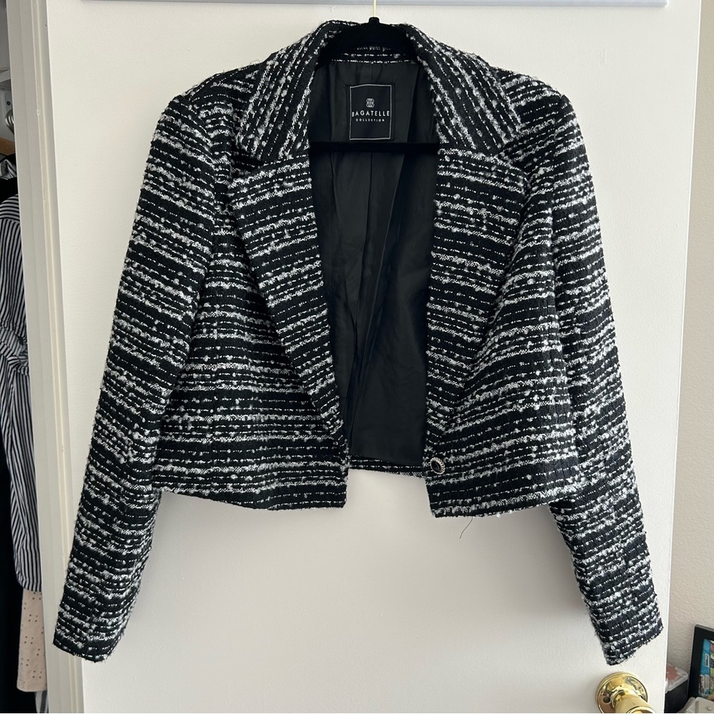 Black Tweed Blazer